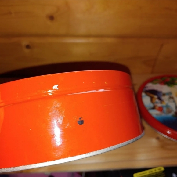 Vintage Collin Street Bakery Fruit Cake Tins Corsica TX Holiday Cowboy Christmas - Picture 11 of 12